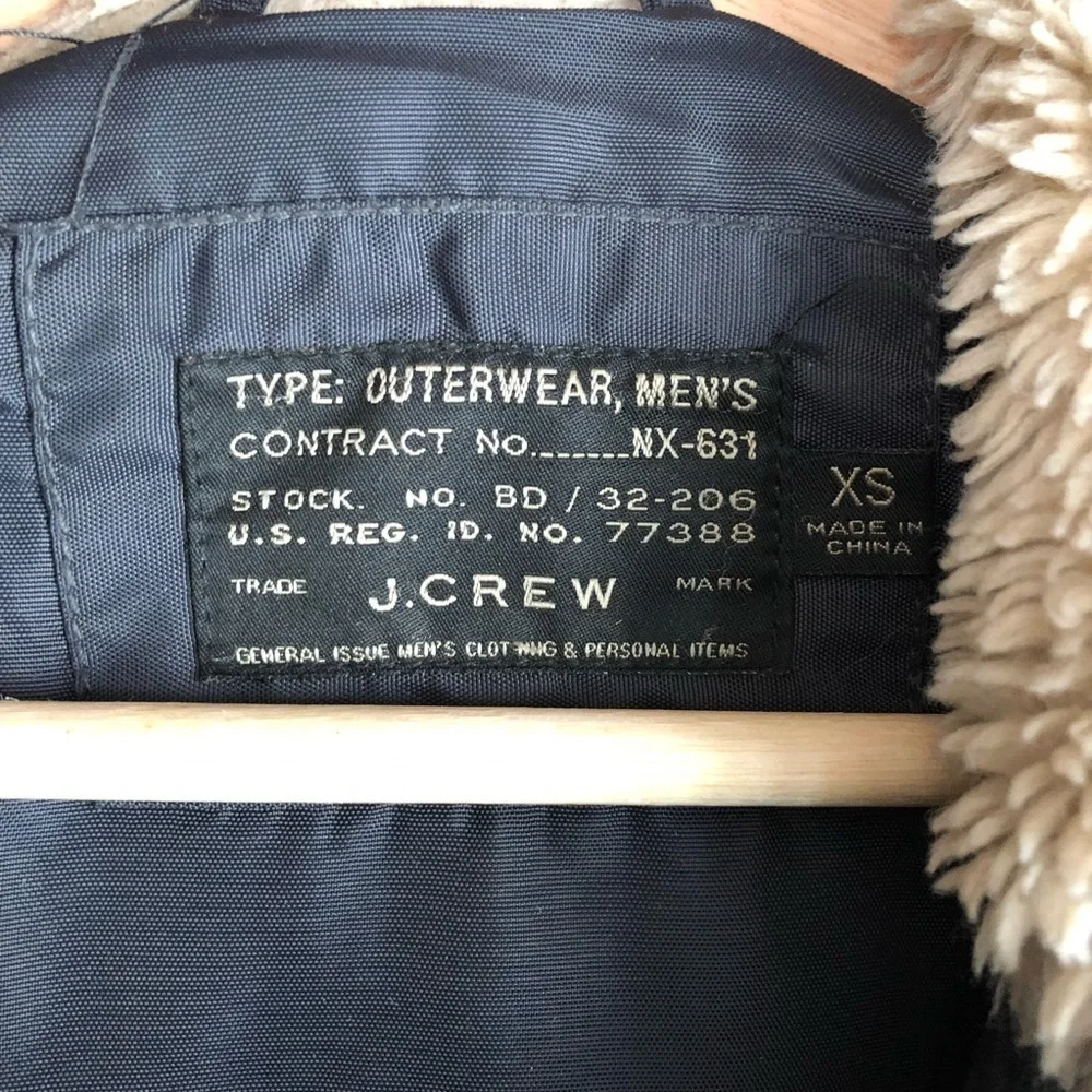 J. Crew Navy Snorkel Winter Coat